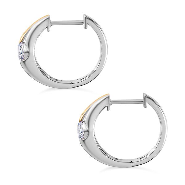 Moissanit Huggie Ohrringe - 0,95 ct. image number 4