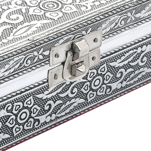 Schmuckaufbewahrungsbox im Vintage-Look, Elefanten-Prägung image number 7