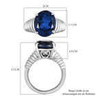 Ceylonfarbener Quarz-Ring, 925 Silber platiniert - 5,01 ct.  image number 6