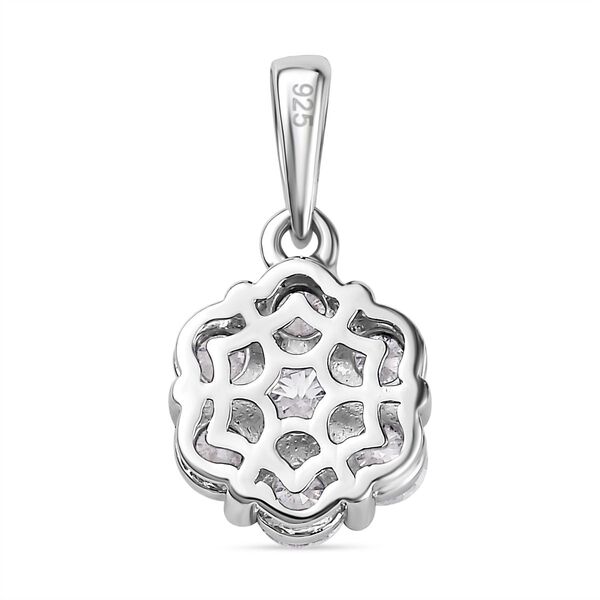 Moissanit Anh&auml;nger 925 Silber rhodiniert ca. 1.27 ct image number 5