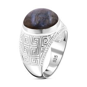 Royal Bali - Labradorit Ring 925 Silber (Größe 17.00) ca. 12.90 ct