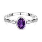 Afrikanischer Amethyst Ring 925 Silber (Größe 17.00) ca. 0,76 ct