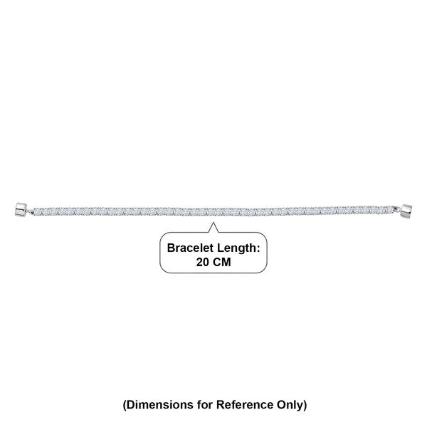 D'Joy Moissanit Armband ca. 20 cm 925 Silber Rhodiniert ca. 10,25 ct. image number 4