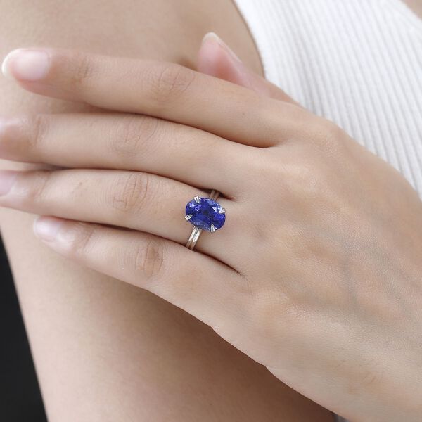 RHAPSODY AAAA Tansanit und VS-EF Diamant Ring in 950 Platin - 4,88 ct. image number 2