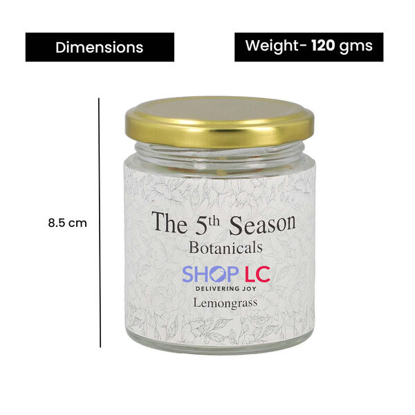 The 5th Season - Botanical Collection Duftkerze au Sojawachs im Glas, Zitronengras image number 5