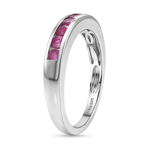 D'Joy AA Afrikanischer Rubin (Fissure gef&uuml;llt) Ring 925 Silber Antik-silber-Plattierung (Gr&ouml;&szlig;e 18.00) ca. 0,75 ct image number 4