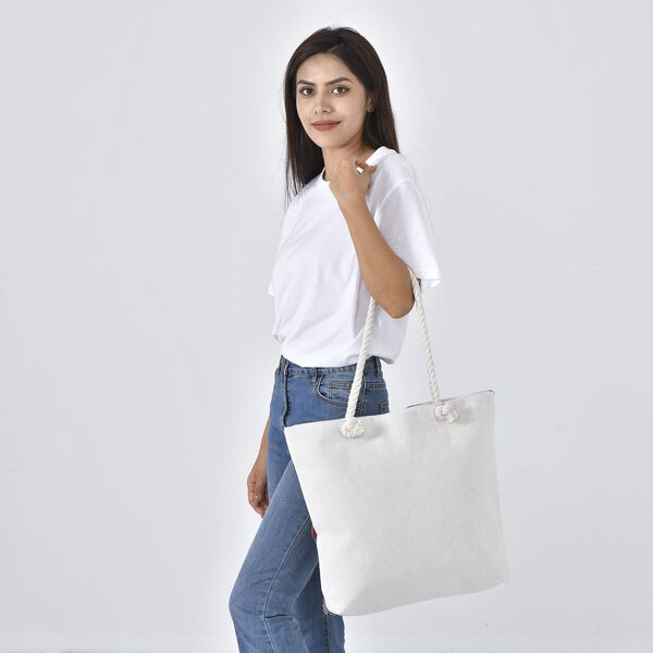 Mehrfarbige Jute-Tasche image number 3