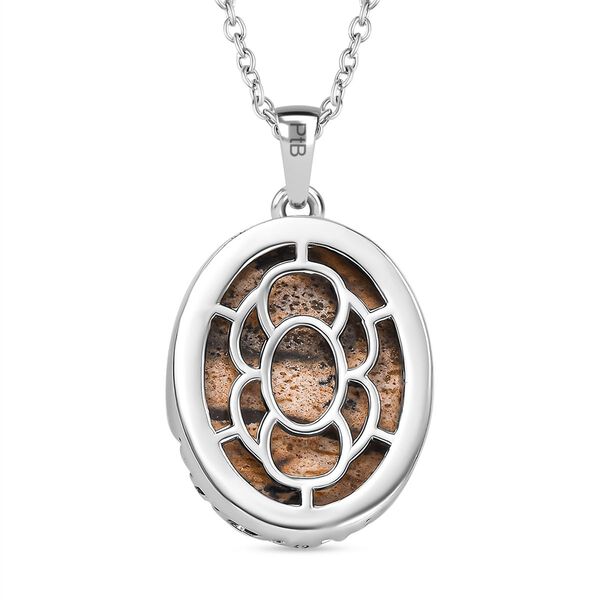 Bild Jasper Anh&auml;nger mit Kette, ca. 20.00 ct image number 5