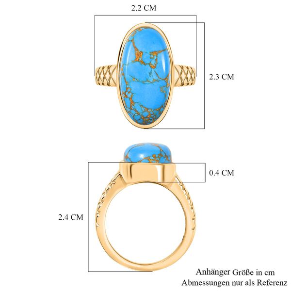 EverTrue blauer Türkis Ring - 8,70 ct. image number 6