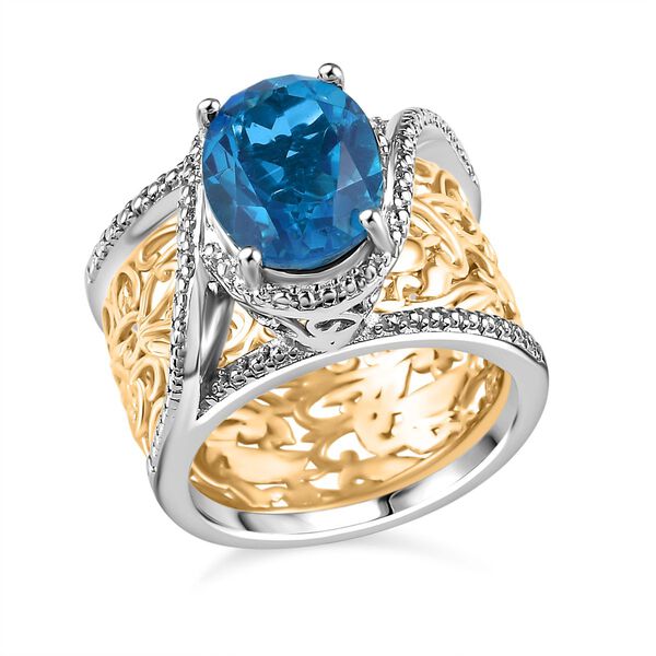 2er-Set- Karibik Quarz Ringe - 3,30 ct. image number 4