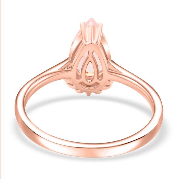 LUXORO zertifiziert und geprüft AAA Rosa Morganit und Diamant Ring in 585 Roségold - 1,35 ct. image number 4