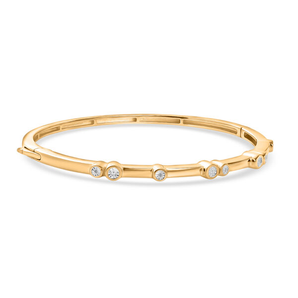 EverTrue 19cm Armreif mit Diamantakzenten in Goldton image number 3