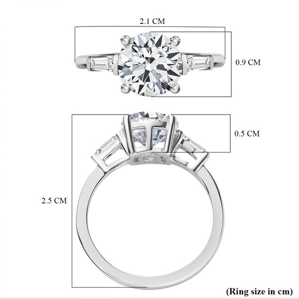 Moissanit Ring, 925 Silber rhodiniert - 1,88 ct. image number 14