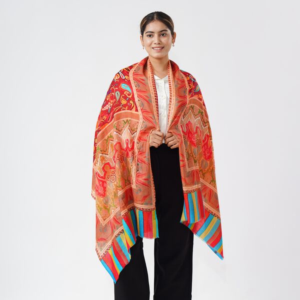 LA MAREY Schal aus 100% Premium-Kaschmir mit Digitaldruck, 70x200 cm, Paisley image number 5