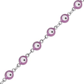 Rosanes, emailliertes Armband, ca. 19 cm, Edelstahl ca. 3,80g