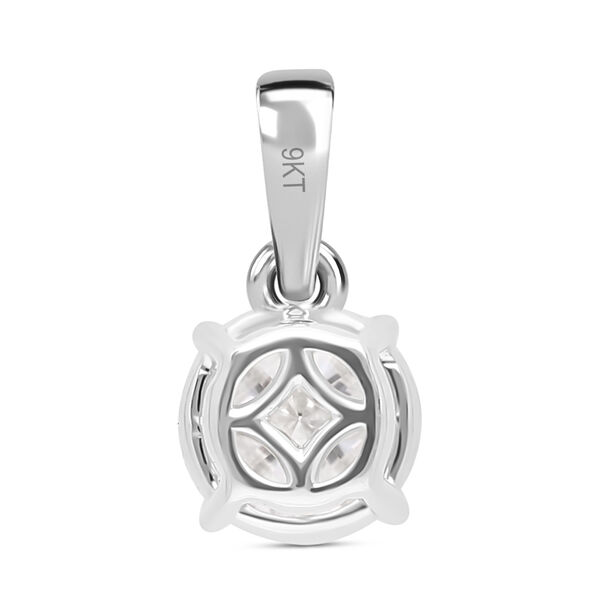 LUXURIANT SGL zertifizierter VS-EF Labor Diamant Anh&auml;nger in 375 Wei&szlig;gold - 1 ct. image number 4