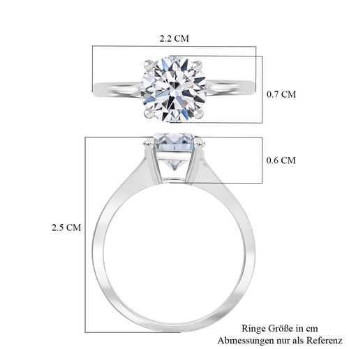 LUXURIANT DIAMOND- SGL zertifizierter VS-EF Labor Diamant Ring in 585 Weißgold - 3 ct. image number 3