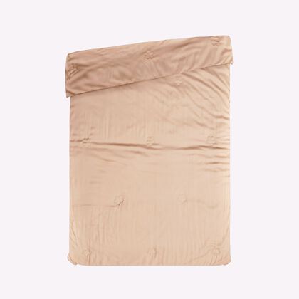 Bambus-Bettdecke mit Steppung, temperaturausgleichend, hypoallergen, mit 100?% Bambusf&uuml;llung, 135x200?cm, beige