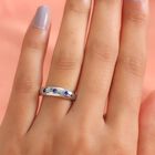 AA Tansanit Ring 925 Silber platiniert  ca. 0,37 ct image number 2