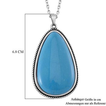 Howlit Halskette ca. 60 cm + 10 cm Extender, Reiner Edelstahl ca. 95.00 ct