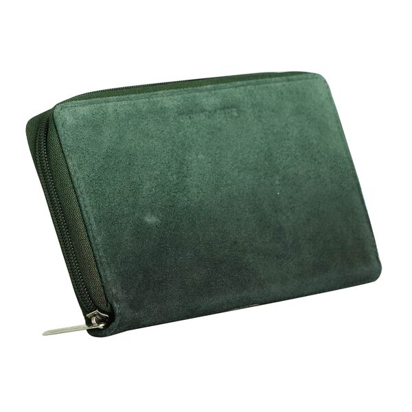 Echtleder Brieftasche mit RFID-Schutz, dunkelgr&uuml;n image number 2