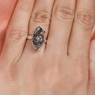 Handgearbeiteter Meteorit-Ring, 925 Silber (Größe 16.00) ca. 21,30 ct image number 2