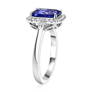 RHAPSODY AAAA Tansanit und Diamant Ring in 950 Platin - 3 ct.