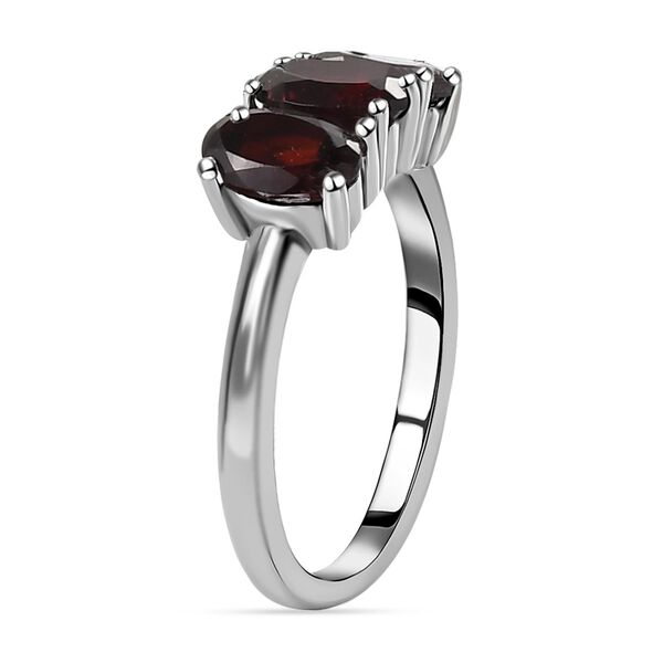 Roter Granat Ring, Edelstahl (Gr&ouml;&szlig;e 16.00) ca. 1,60 ct image number 5