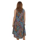 TAMSY - bedrucktes Kleid, Viskose, 60x105 cm, mehrfarbig Bohème-Muster image number 1