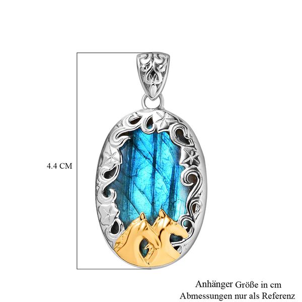 AAA Labradorit Anhänger - 32,73 ct. image number 7