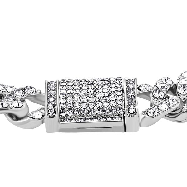 Weißer Kristall Armband ca. 19 cm image number 4