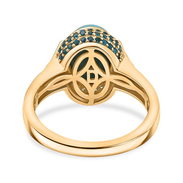 D&rsquo;joy AA Sleeping Beauty T&uuml;rkis, Neon Apatit und Moissanit Ring - 2,67 ct. image number 6