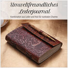 Handgefertigtes Lebensbaum-Journal aus 100% echtem Leder mit Holzstift, rot image number 3