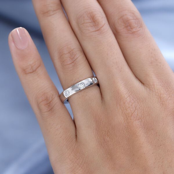 Forever in Love Moissanit Bandring in platiniertem Silber- 0,85 ct. image number 8