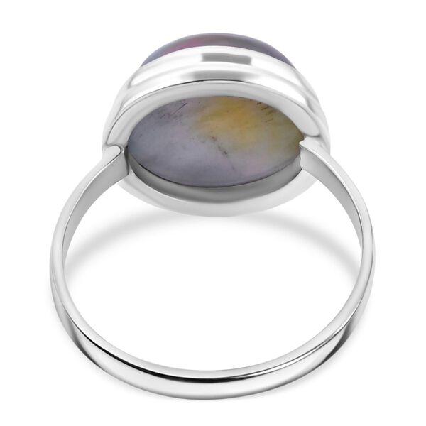 Royal Bali Kollektion- Blauer Mabe Perle-Ring image number 4