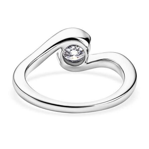 D'Joy Moissanit Ring 925 Silber Platiniert (Gr&ouml;&szlig;e 17.00) ca. 0,79 ct image number 5