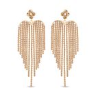 Kristall Champagner Ohrhänger