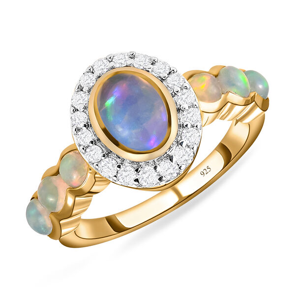 Nat&uuml;rlicher, &auml;thiopischer Opal-Ring - 1,30 ct. image number 4