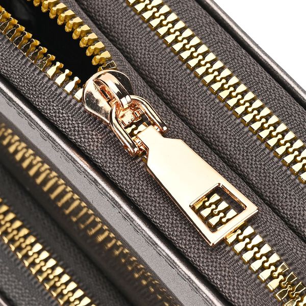 Elegante Umh&auml;ngetasche mit RFID-Schutz, Silber image number 7