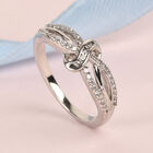 Diamant Ring 925 Silber Platin-Überzug image number 1
