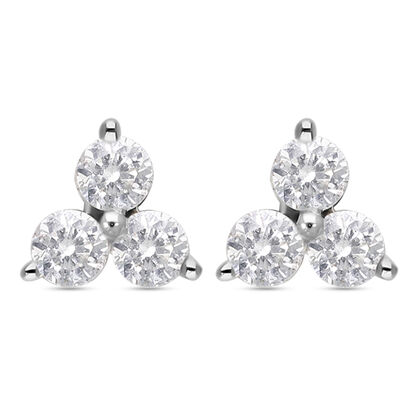 Diamant-Ohrringe, zertifiziert I1-I2 G-H, 585 Gelbgold ca. 0,26 ct