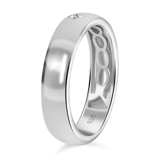 Bandring mit Kreuzmotiv, 925 Silber rhodiniert image number 5