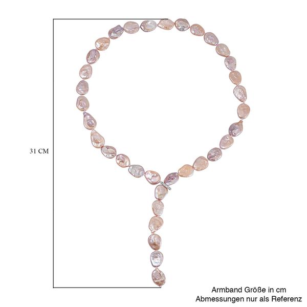 Mehrfarbige Keshi Perlen Halskette, ca. 306,10 ct. image number 6