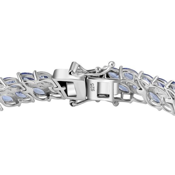 Tansanit Armband ca. 20 cm 925 Silber rhodiniert ca. 13,00 ct. image number 6