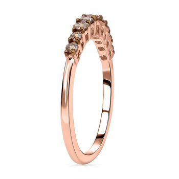 Nat&uuml;rlicher Champagner-Diamant P1 SGL zertifizierter Ring - 0,50 ct.