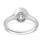 Moissanit Ring, 925 Silber rhodiniert - 1,19 ct. image number 5