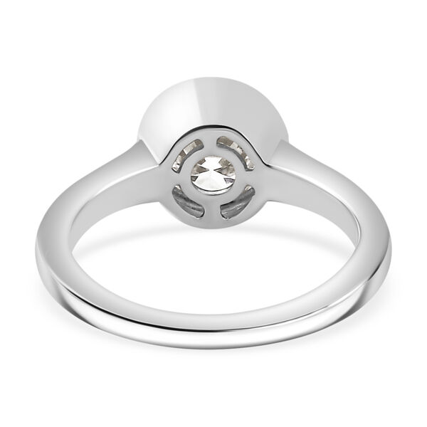 Moissanit Ring, 925 Silber rhodiniert - 1,19 ct. image number 6