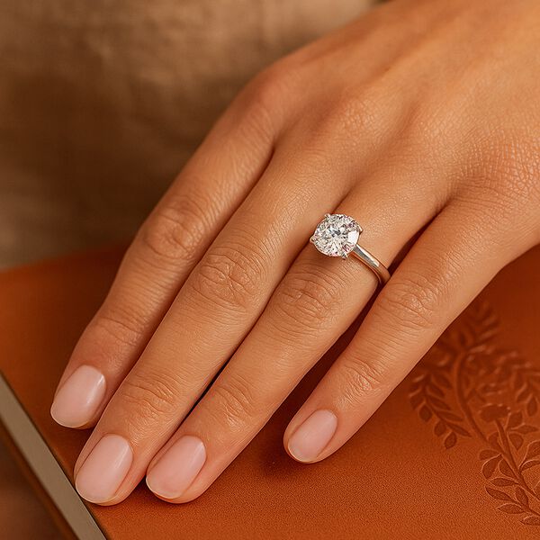 Lab Grown Diamant VS-EF Ring 950 Platin (Größe 18.00) ca. 2,03 ct image number 1