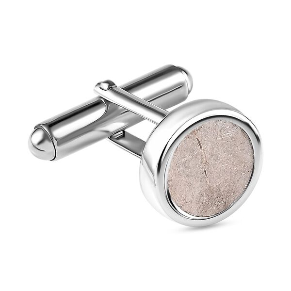 Muonionalusta Meteorit Schmuck Zubeh&ouml;r, 925 Silber rhodiniert, ca. 8.85 ct