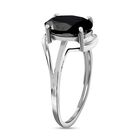Schwarzer Spinell Ring 925 Silber (Größe 17.00) ca. 2.64 ct image number 4